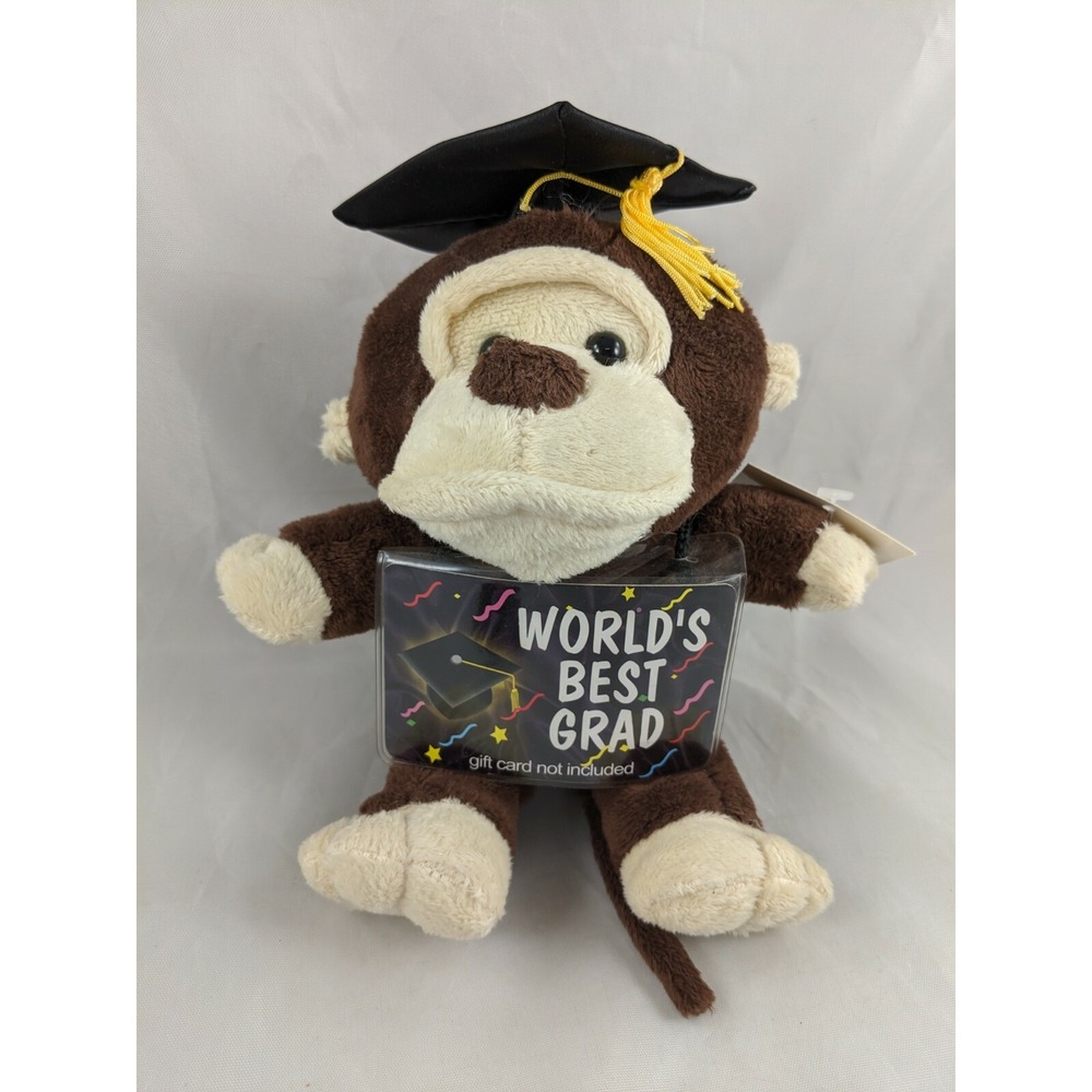 Dan‎ Dee Monkey Plush Graduation Card Money Holder 9 Inch Stuffed Animal toy